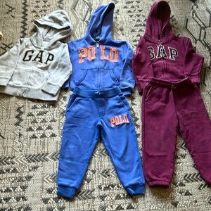 Polo ralph Lauren set + gap set + gap hoodie